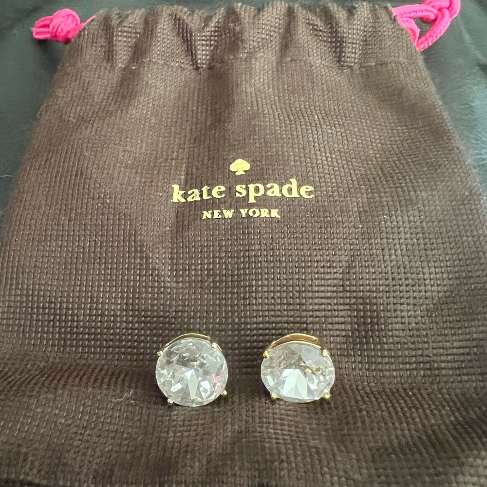Kate Spade: Gold Diamond Gumdrop Earrings